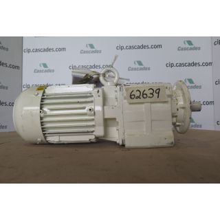 MOTOR - AC -(GEARBOX) - BAUER - 1HP - 600 VOLTS - USED