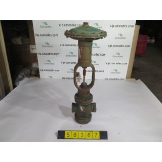 LINEAR - GLOBE VALVE - DOUBLE PORTED - FISHER - 1.500" - USED