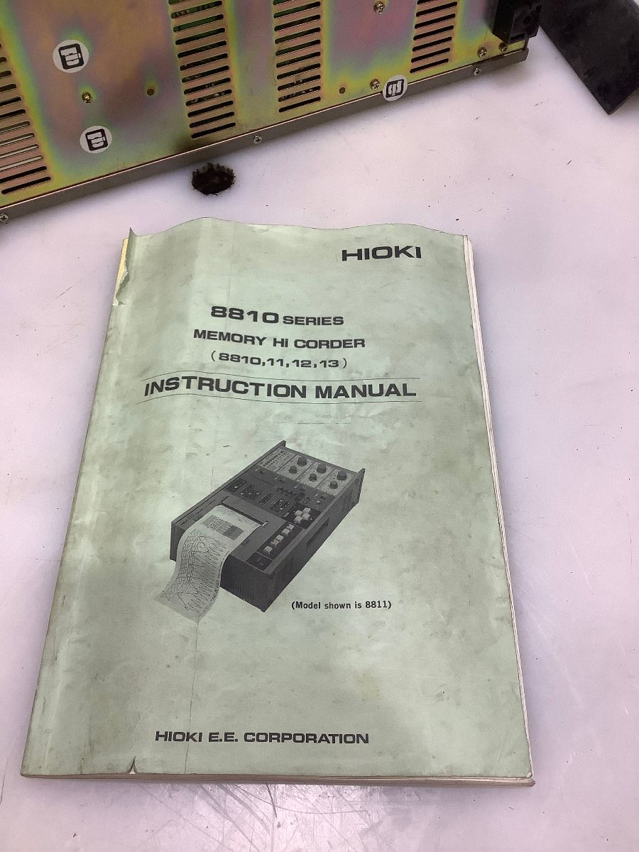 DATA RECORDER - 4 CHANNEL HIOKI - 8811 DATA RECORDER - 4 CHANNEL HIOKI - 8811